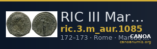 RIC III Marcus Aurelius 1085 — CANOA