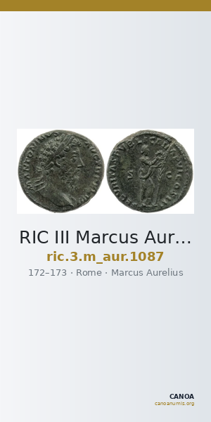 RIC III Marcus Aurelius 1087 — CANOA
