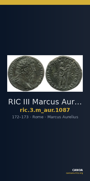 RIC III Marcus Aurelius 1087 — CANOA
