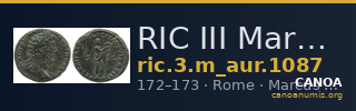 RIC III Marcus Aurelius 1087 — CANOA