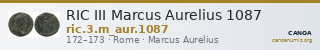 RIC III Marcus Aurelius 1087 — CANOA