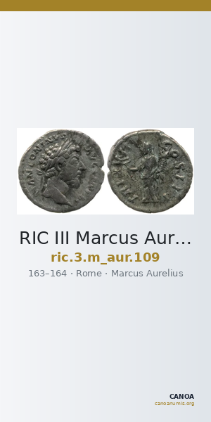 RIC III Marcus Aurelius 109 — CANOA