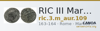 RIC III Marcus Aurelius 109 — CANOA
