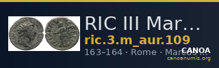 RIC III Marcus Aurelius 109 — CANOA