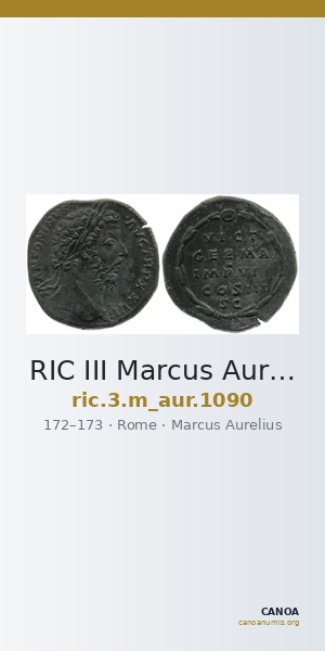 RIC III Marcus Aurelius 1090 — CANOA