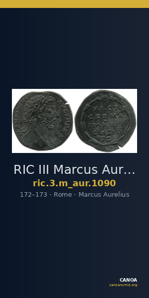 RIC III Marcus Aurelius 1090 — CANOA