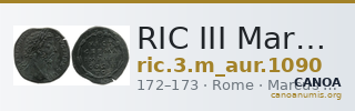 RIC III Marcus Aurelius 1090 — CANOA
