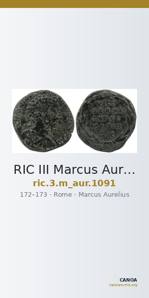 RIC III Marcus Aurelius 1091 — CANOA