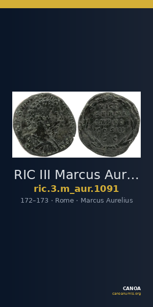 RIC III Marcus Aurelius 1091 — CANOA