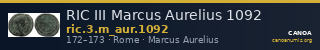 RIC III Marcus Aurelius 1092 — CANOA