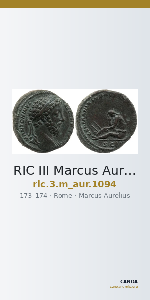RIC III Marcus Aurelius 1094 — CANOA