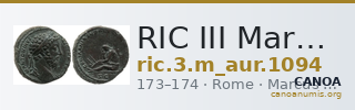 RIC III Marcus Aurelius 1094 — CANOA