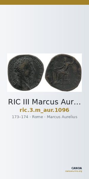 RIC III Marcus Aurelius 1096 — CANOA