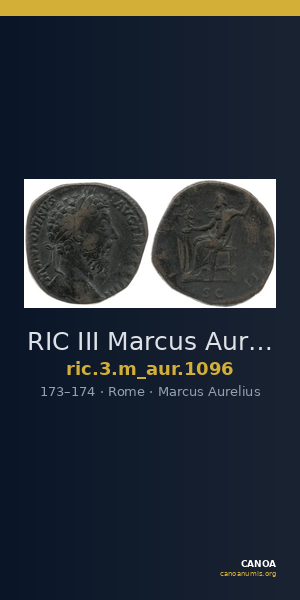RIC III Marcus Aurelius 1096 — CANOA