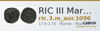 RIC III Marcus Aurelius 1096 — CANOA