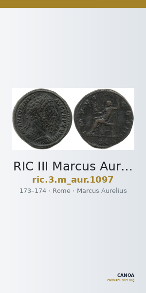 RIC III Marcus Aurelius 1097 — CANOA