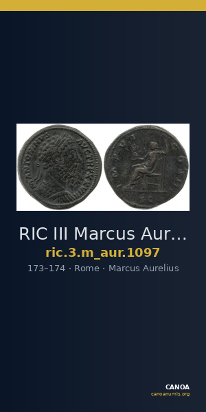 RIC III Marcus Aurelius 1097 — CANOA
