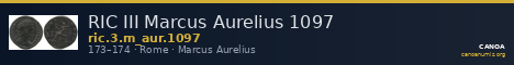 RIC III Marcus Aurelius 1097 — CANOA