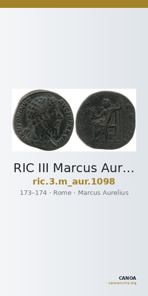 RIC III Marcus Aurelius 1098 — CANOA