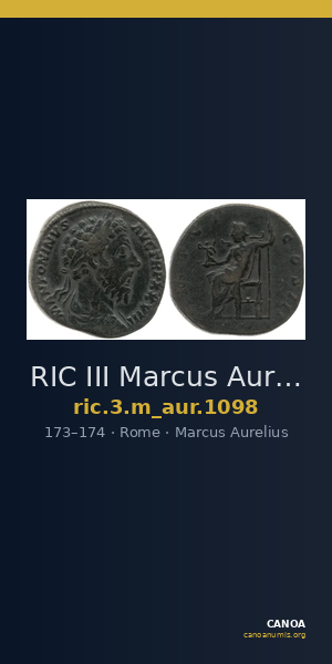 RIC III Marcus Aurelius 1098 — CANOA