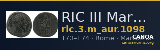 RIC III Marcus Aurelius 1098 — CANOA