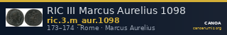 RIC III Marcus Aurelius 1098 — CANOA