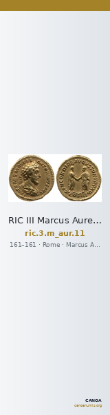 RIC III Marcus Aurelius 11 — CANOA