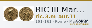 RIC III Marcus Aurelius 11 — CANOA