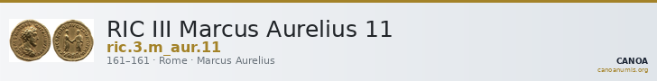 RIC III Marcus Aurelius 11 — CANOA
