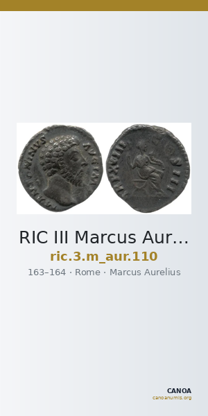 RIC III Marcus Aurelius 110 — CANOA