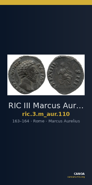 RIC III Marcus Aurelius 110 — CANOA