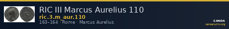 RIC III Marcus Aurelius 110 — CANOA