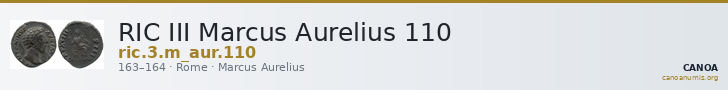 RIC III Marcus Aurelius 110 — CANOA