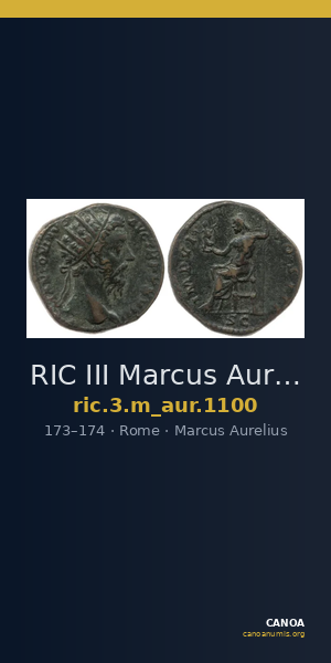 RIC III Marcus Aurelius 1100 — CANOA