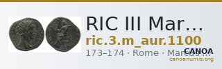 RIC III Marcus Aurelius 1100 — CANOA