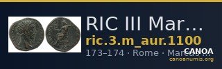 RIC III Marcus Aurelius 1100 — CANOA