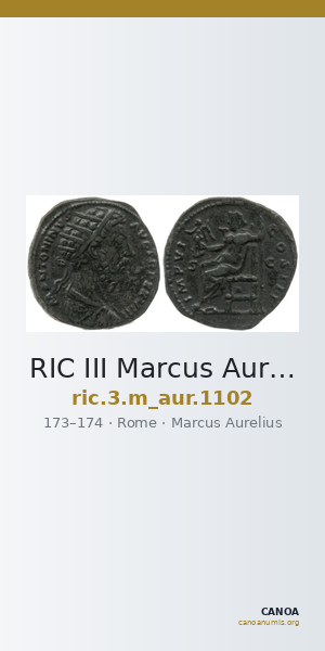 RIC III Marcus Aurelius 1102 — CANOA