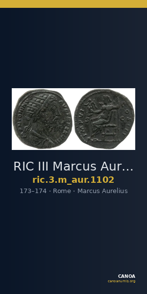 RIC III Marcus Aurelius 1102 — CANOA