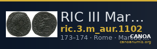 RIC III Marcus Aurelius 1102 — CANOA