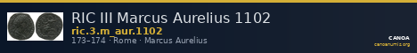 RIC III Marcus Aurelius 1102 — CANOA