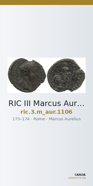 RIC III Marcus Aurelius 1106 — CANOA