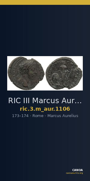 RIC III Marcus Aurelius 1106 — CANOA