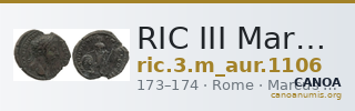 RIC III Marcus Aurelius 1106 — CANOA