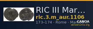 RIC III Marcus Aurelius 1106 — CANOA