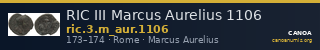 RIC III Marcus Aurelius 1106 — CANOA