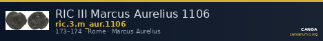RIC III Marcus Aurelius 1106 — CANOA