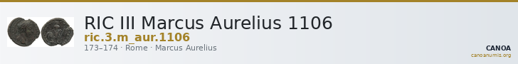 RIC III Marcus Aurelius 1106 — CANOA