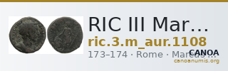 RIC III Marcus Aurelius 1108 — CANOA