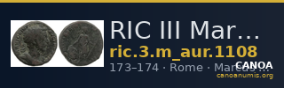 RIC III Marcus Aurelius 1108 — CANOA