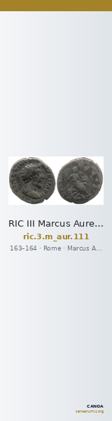 RIC III Marcus Aurelius 111 — CANOA